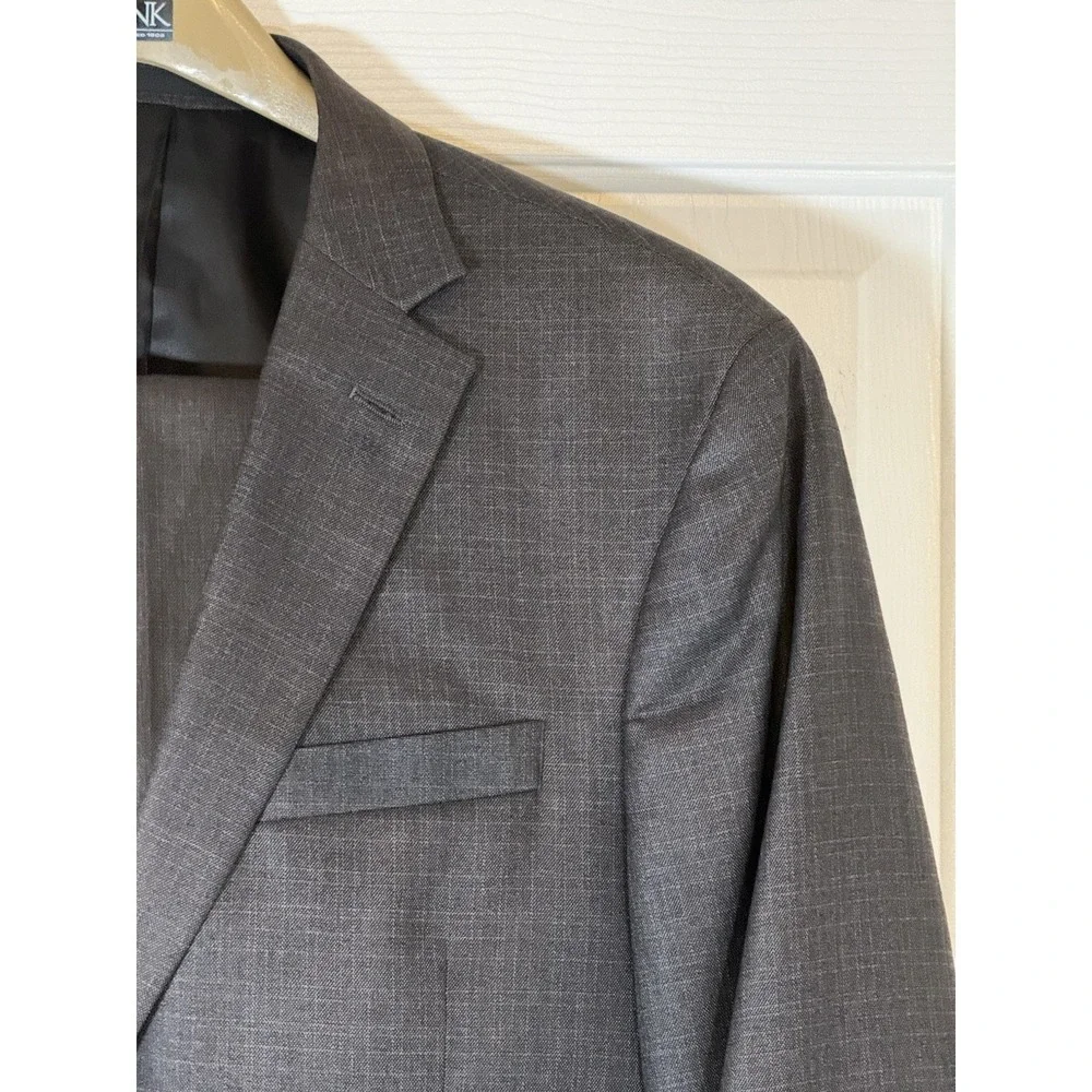 Reaction‎ Kenneth Cole Grey 44R Techi-Cole Dress Suit 2 Piece Career Classic